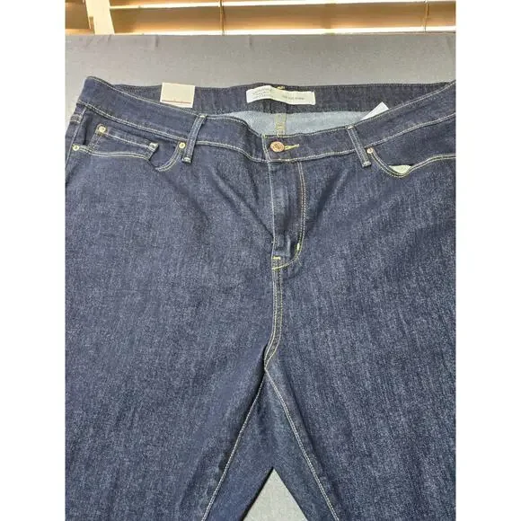 Levis Jeans Womens 20M Blue Dark High Rise Signature Skinny Stretch - Picture 2 of 10